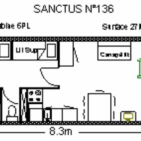 Sanctus - Pour 6 Personnes Mae-8934 Apartment *